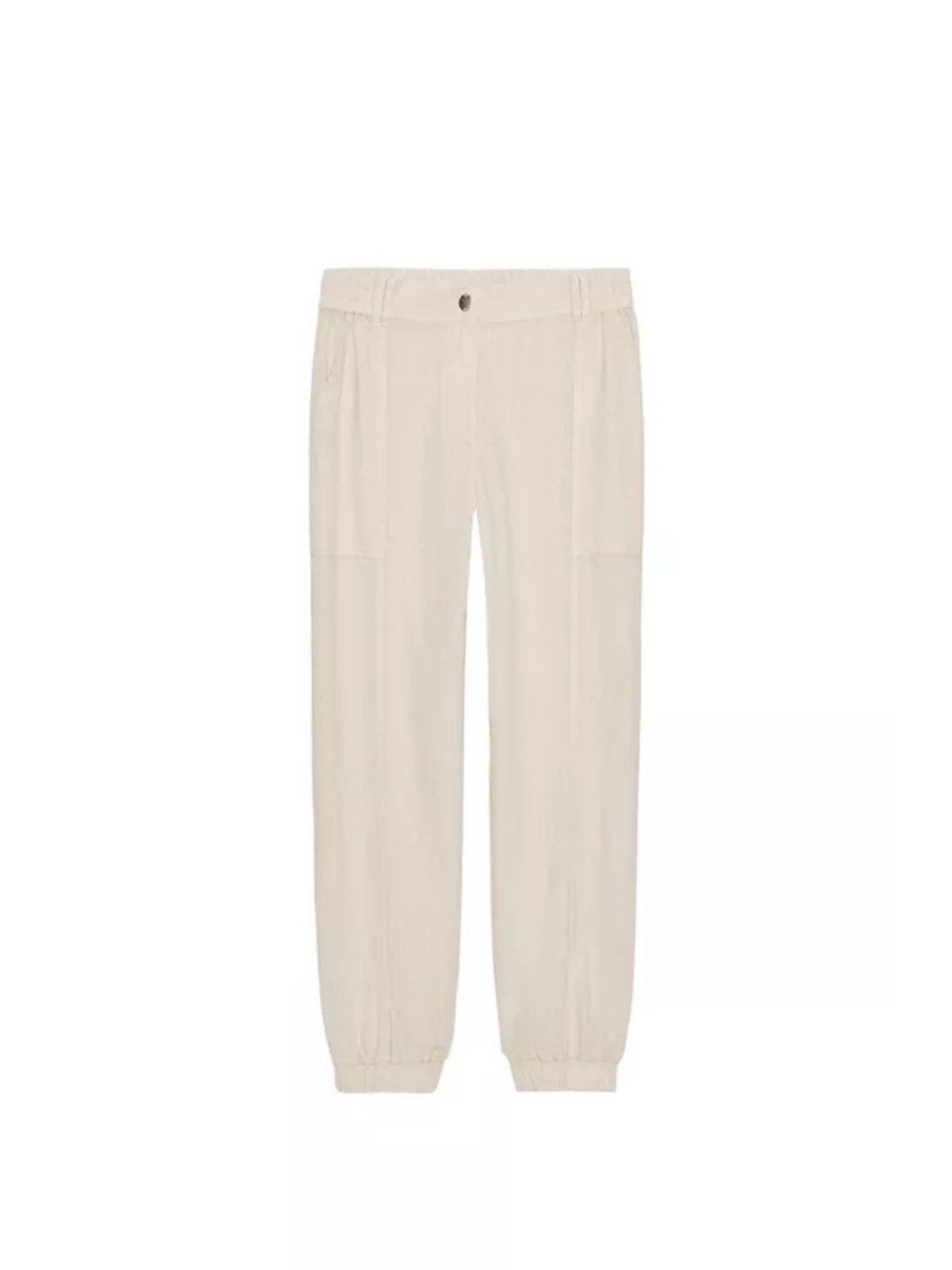 NWT Zara Linen Jogger Pants in Sand